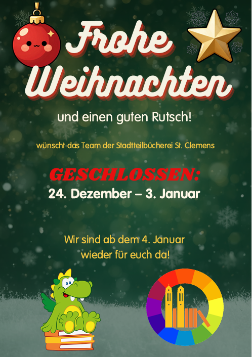 Weihnachten 2026 geschlossen
